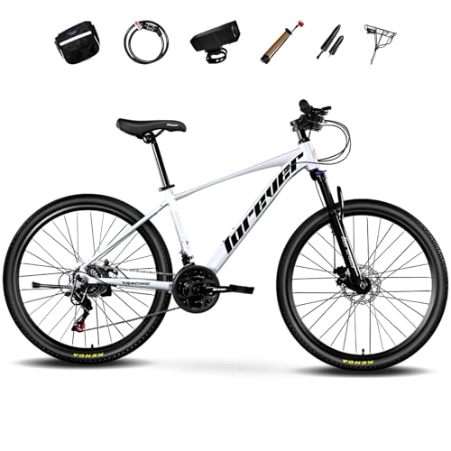 ★新品★ロードバイク　保証付　 自転車 マウンテンロードアウトドア ホワイト クロスバイク 自転車 マウンテン ロード アウトドア ホワイト